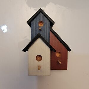 Vintage Dollhouse Wooden Birdhouse